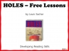 Holes Free Lessons - KS3 Teaching Resources (slide 1/17)